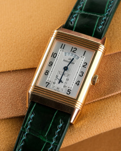 Bespoke Watch Strap in Hunter Green Crocodile