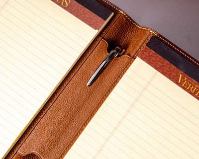 Bespoke Notebook Cover in Chestnut Brown Alligator