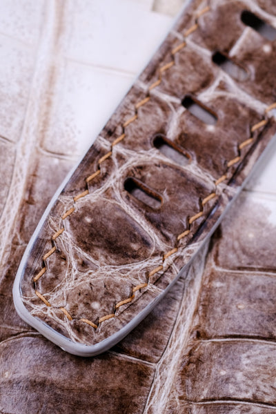 Bespoke Watch Strap in Natural Himalayan Crocodile