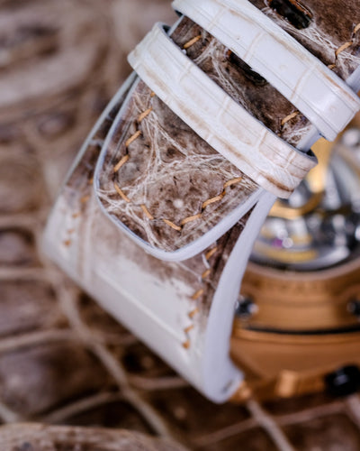 Bespoke Watch Strap in Natural Himalayan Crocodile