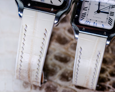 Bespoke Watch Straps in Natural Himalayan Crocodile