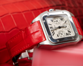 Bespoke Watch Strap in Ferrari Red Crocodile