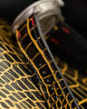 Bespoke Watch Strap in Gold Black Alligator