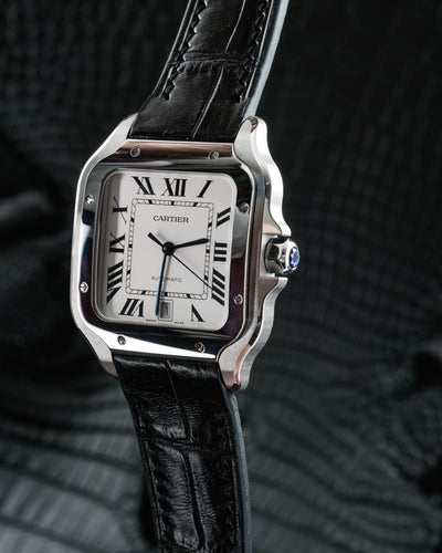 Bespoke Watch Strap in Black Crocodile
