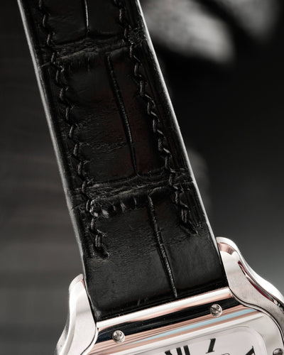 Bespoke Watch Strap in Black Crocodile