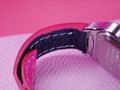 Bespoke Watch Strap in Fuchsia Pink Crocodile