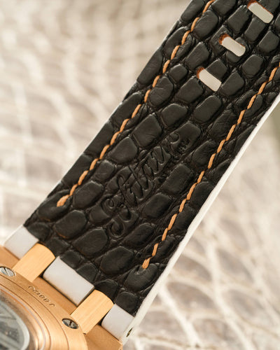 Bespoke Watch Strap in White Crocodile