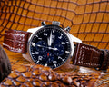 Bespoke Watch Strap in Chocolate Brown Crocodile