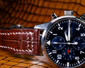 Bespoke Watch Strap in Chocolate Brown Crocodile