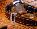 Bespoke Watch Strap in Chocolate Brown Crocodile