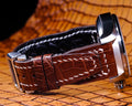 Bespoke Watch Strap in Chocolate Brown Crocodile