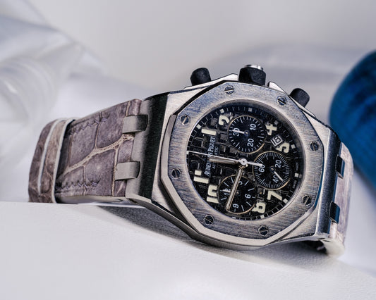 Bespoke Watch Strap in Natural Himalayan Crocodile