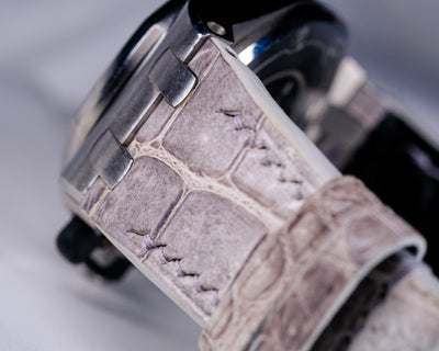 Bespoke Watch Strap in Natural Himalayan Crocodile