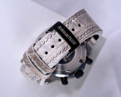 Bespoke Watch Strap in Natural Himalayan Crocodile