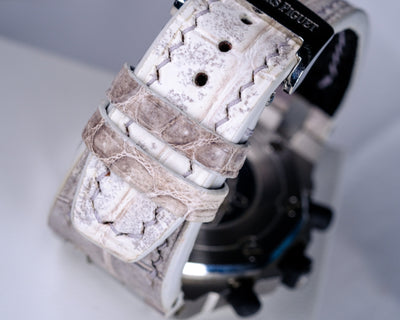 Bespoke Watch Strap in Natural Himalayan Crocodile