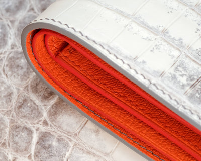 Bespoke Bifold Wallet in Natural Himalayan Crocodile
