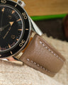 Bespoke Watch Strap in Taupe Chèvre