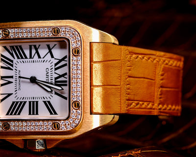 Bespoke Watch Strap in Metallic Brown Alligator