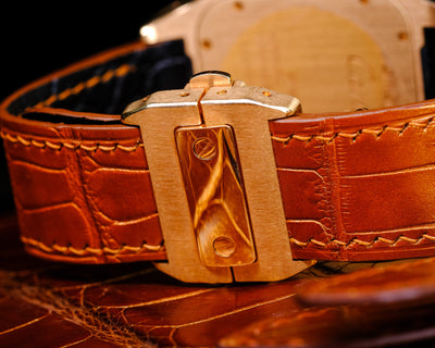 Bespoke Watch Strap in Metallic Brown Alligator