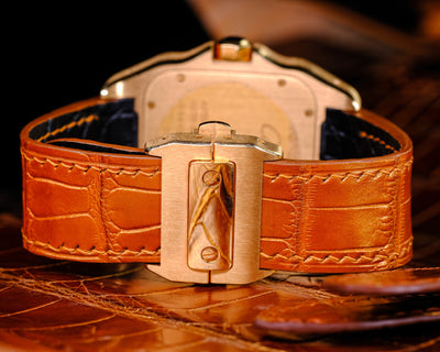 Bespoke Watch Strap in Metallic Brown Alligator