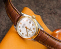 Bespoke Watch Strap in Chestnut Brown Crocodile