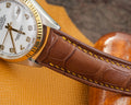 Bespoke Watch Strap in Chestnut Brown Crocodile