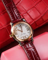Bespoke Watch Strap in Blood Red Crocodile