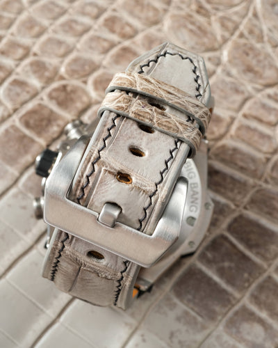 Bespoke Watch Strap in Natural Himalayan Crocodile