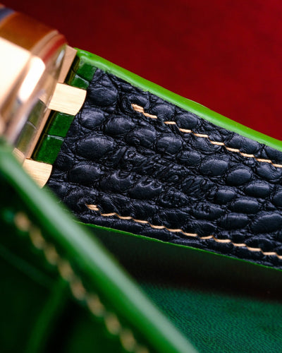 Bespoke Watch Strap in Pine Green Alligator