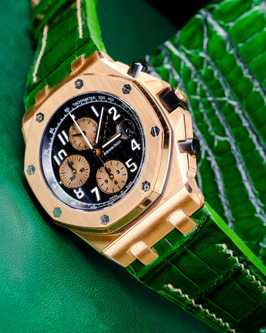 Bespoke Watch Strap in Pine Green Alligator