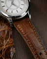 Bespoke Watch Strap in Chocolate Brown Crocodile