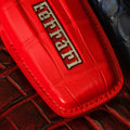 Bespoke Key Fob Cover in Ferrari Red Crocodile