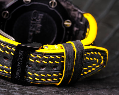 Bespoke Watch Strap in Black Crocodile