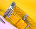 Bespoke Watch Strap in Yellow Crocodile