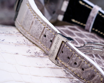 Bespoke Watch Strap in Natural Himalayan Crocodile