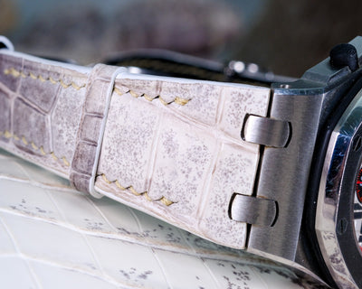 Bespoke Watch Strap in Natural Himalayan Crocodile