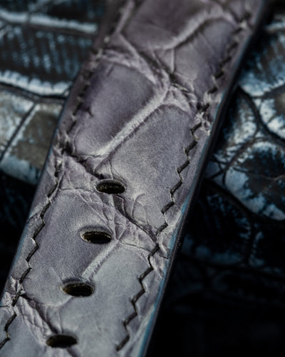 Bespoke Watch Strap in Ombre Dull Crocodile