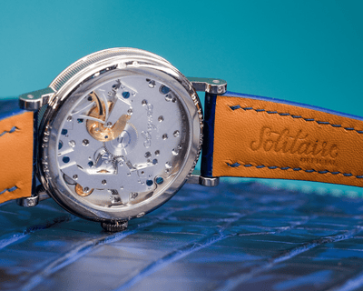 Bespoke Watch Strap in Electric Blue Crocodile