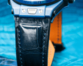 Bespoke Watch Strap in Navy Blue Crocodile