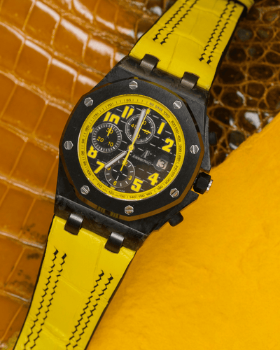 Bespoke Watch Strap in Yellow Crocodile