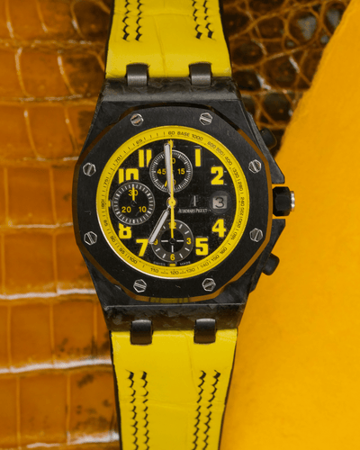 Bespoke Watch Strap in Yellow Crocodile