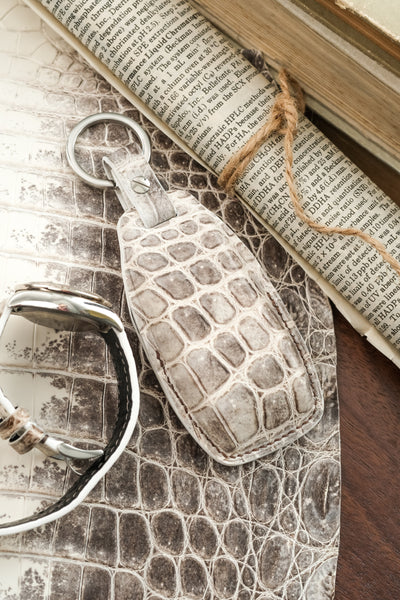 Bespoke Watch Strap in Natural Himalayan Crocodile
