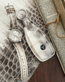 Bespoke Watch Strap in Natural Himalayan Crocodile