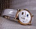 Bespoke Watch Strap in Grey Himalayan Crocodile