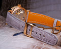 Bespoke Watch Strap in Grey Himalayan Crocodile