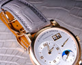 Bespoke Watch Strap in Grey Himalayan Crocodile