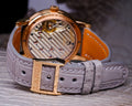 Bespoke Watch Strap in Grey Himalayan Crocodile