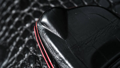 Bespoke Key Fob Cover in Black Crocodile