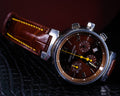 Bespoke Watch Strap in Chocolate Brown Crocodile