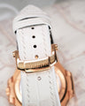 Bespoke Watch Strap in White Crocodile